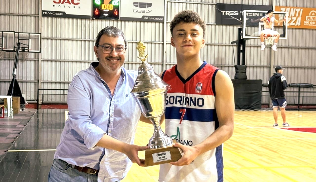 Soriano arrasó en el U18 de la Organización de Básquetbol de Litoral. Foto: OBL Oficial (Instragram)