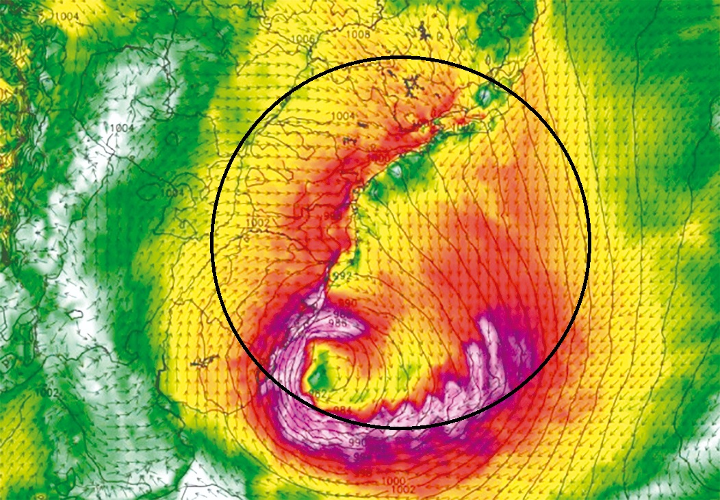 Emiten alerta por ciclón  extra-tropical y CECOED Salto extrema precauciones