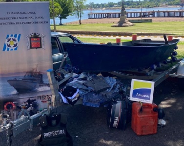 Prefectura detuvo embarcación  con mercaderías de contrabando