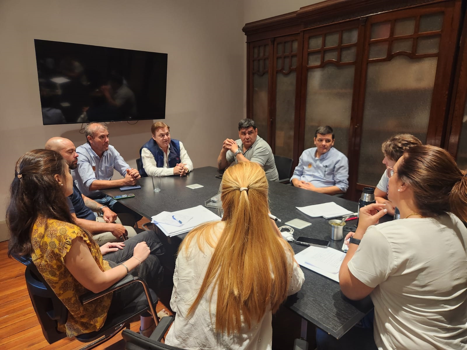 Intendencia y Centro Comercial  abordan  acciones vinculadas  al tránsito y servicios