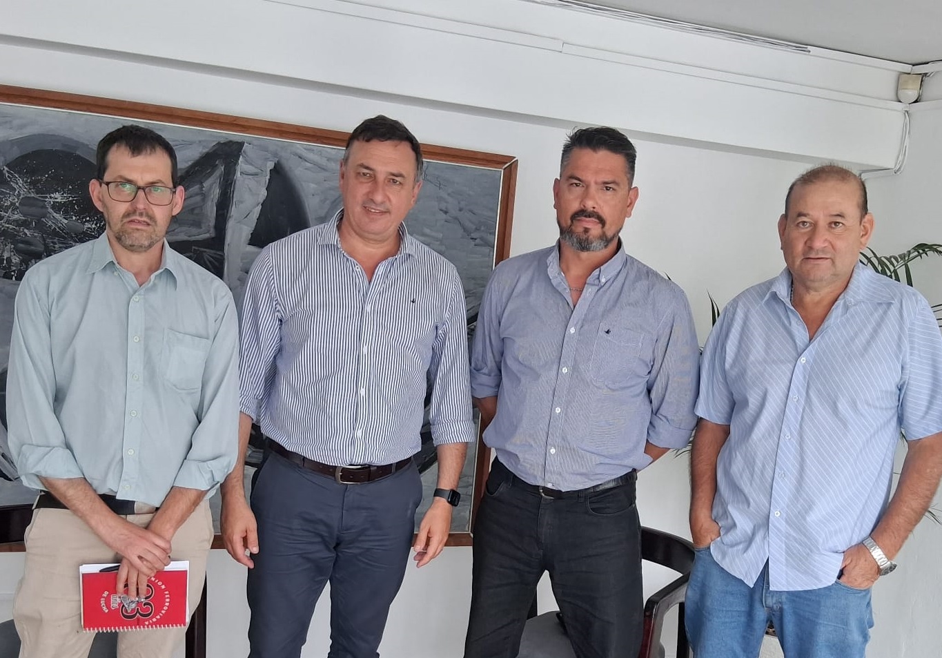 Unión Ferroviaria se reunió con  el intendente Albisu para abordar  posible reactivación del ferrocarril 