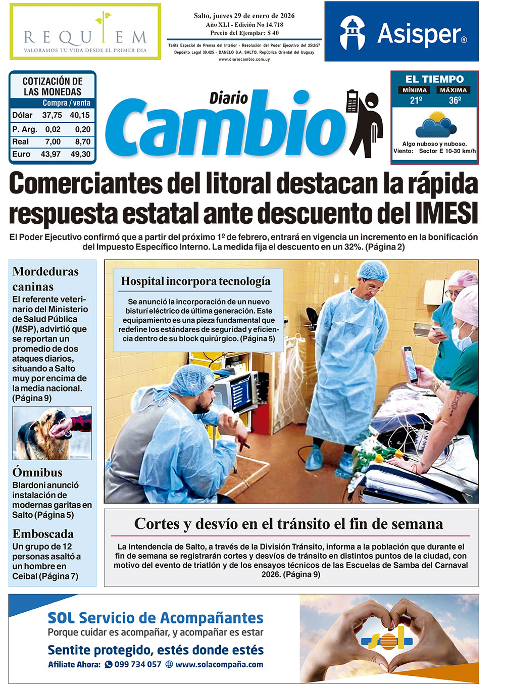 Portada de hoy