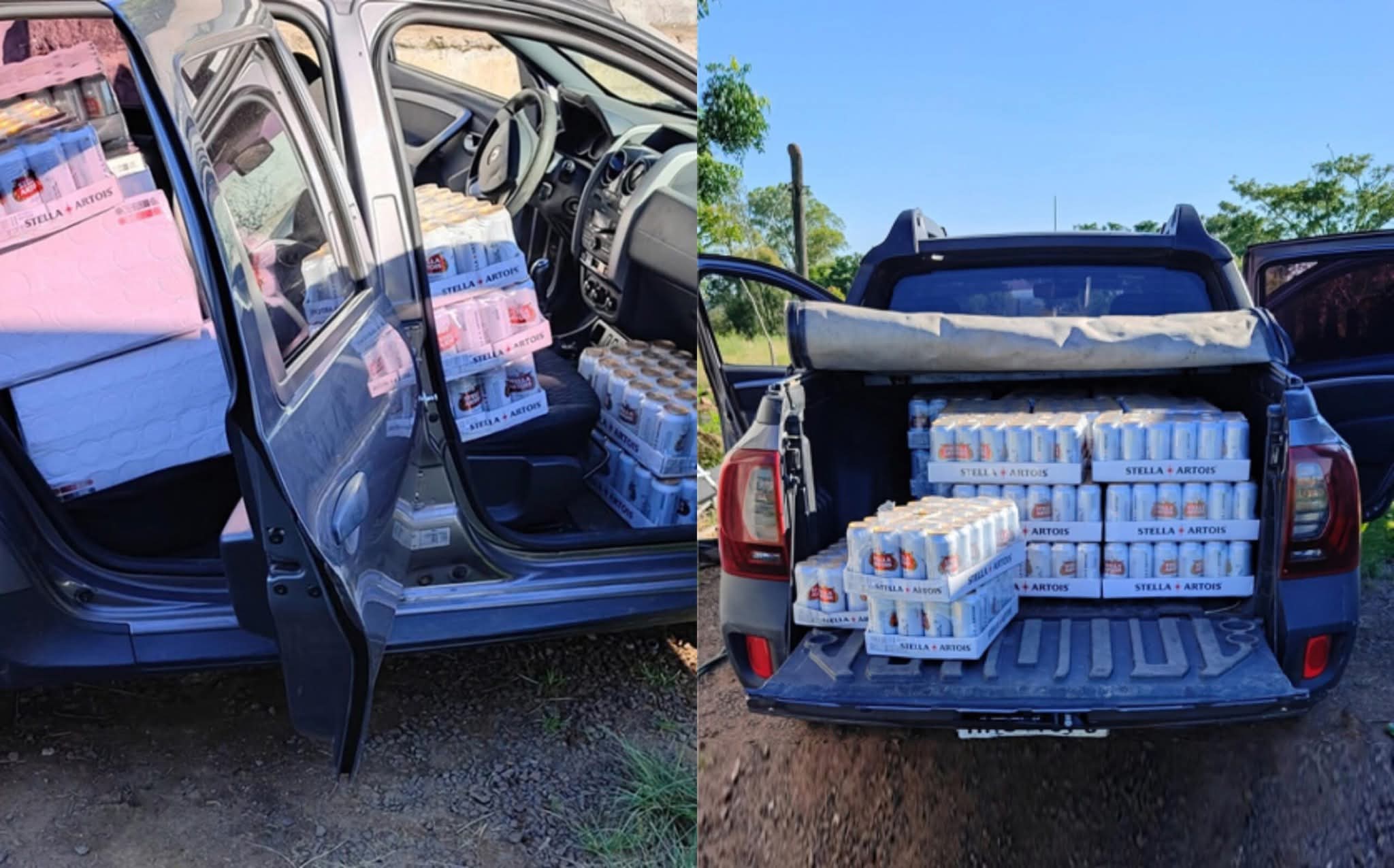 Incautan cargamento de cerveza en  un operativo de control sobre Ruta 4