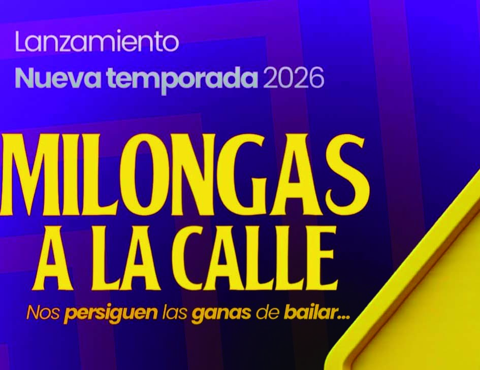 “Milongas a la calle” inicia su  temporada 2026 en plaza Flores