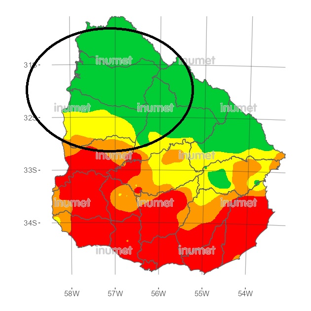 Salto en bajo riesgo por incendios  forestales en todo el departamento