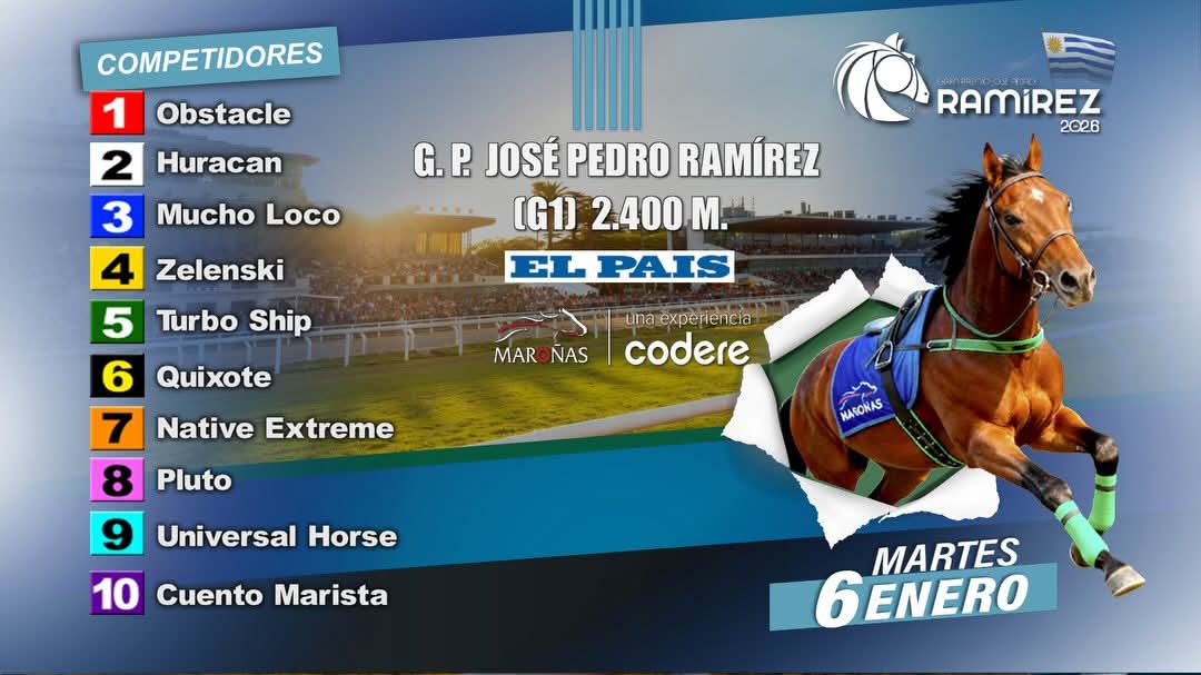 Turf : Maroñas se viste de gala para recibir el Gran Premio José Pedro Ramírez