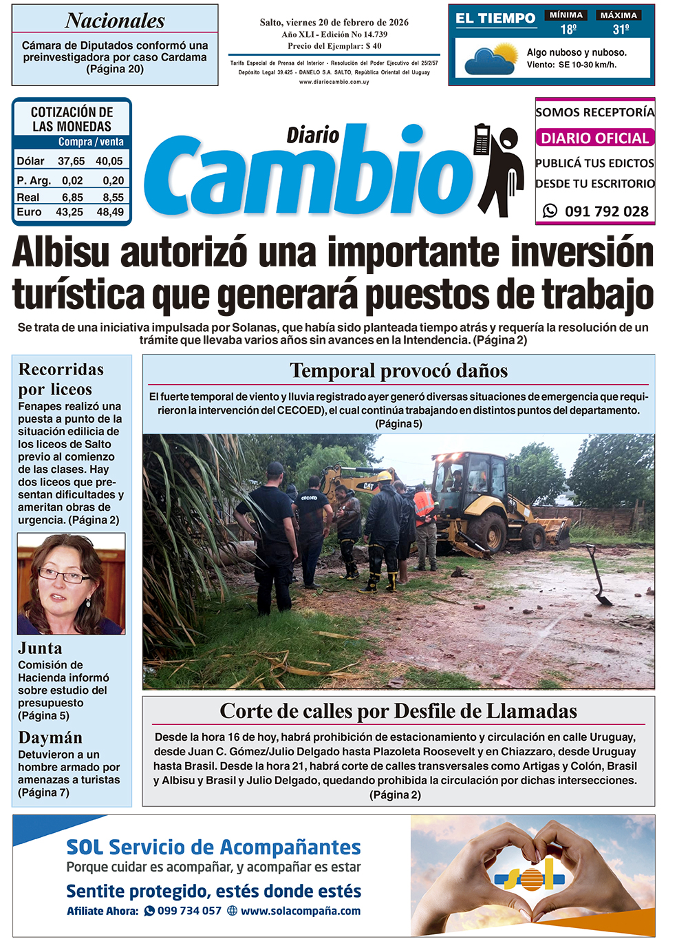 Portada de hoy