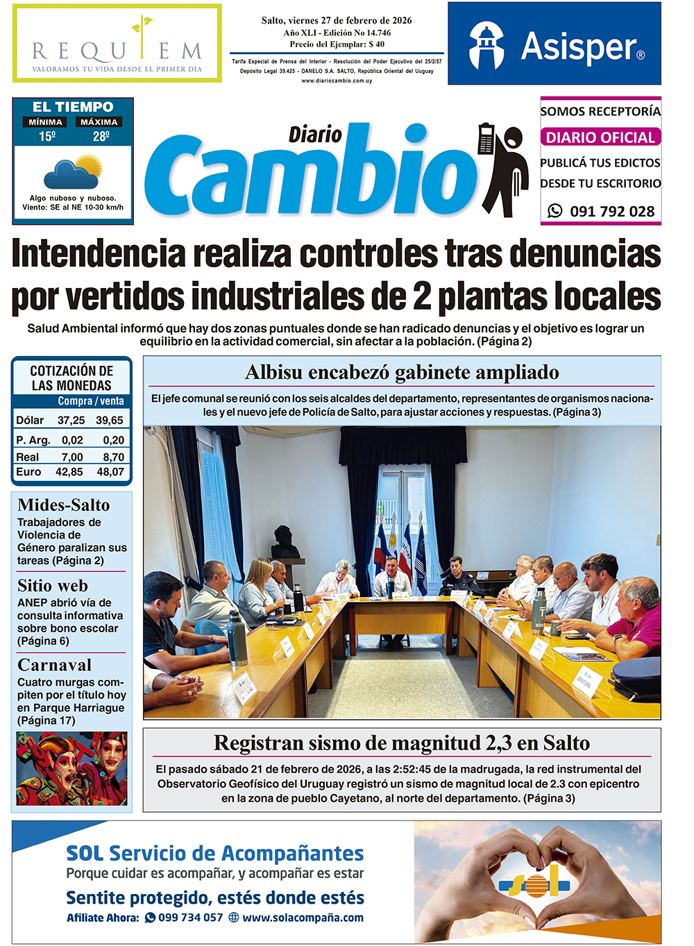 Portada de hoy