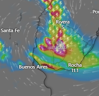 Llega un frente frío con lluvias,  tormentas y bajas temperaturas