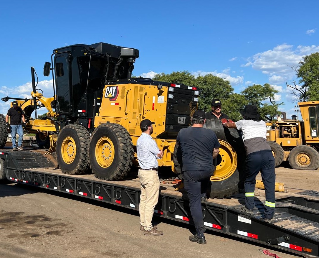 Llegó la primera maquinaria  adquirida para fortalecer obras 