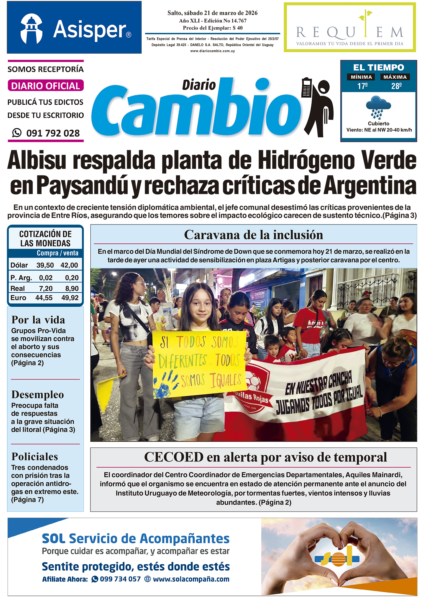 Portada de hoy