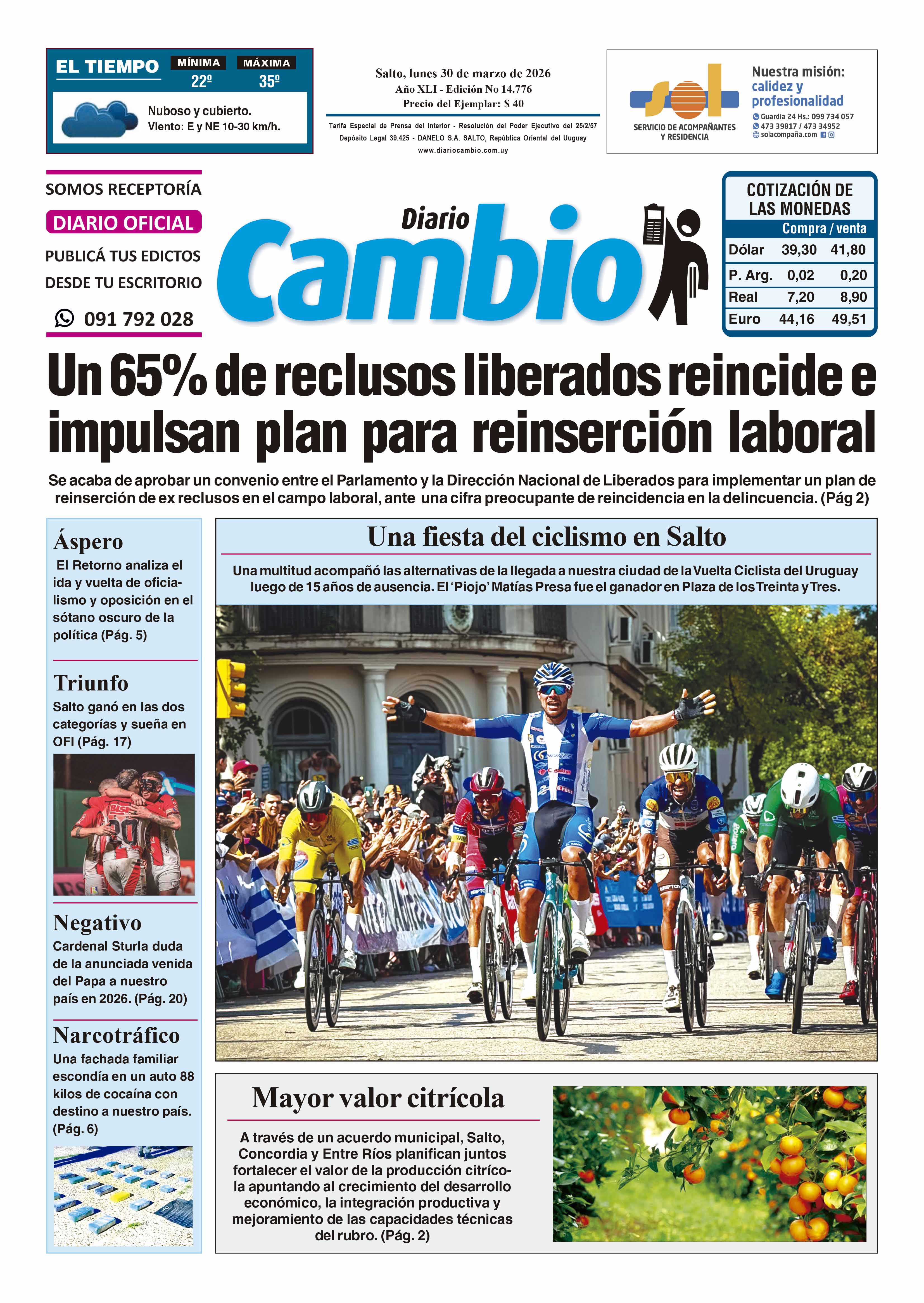 Portada de hoy