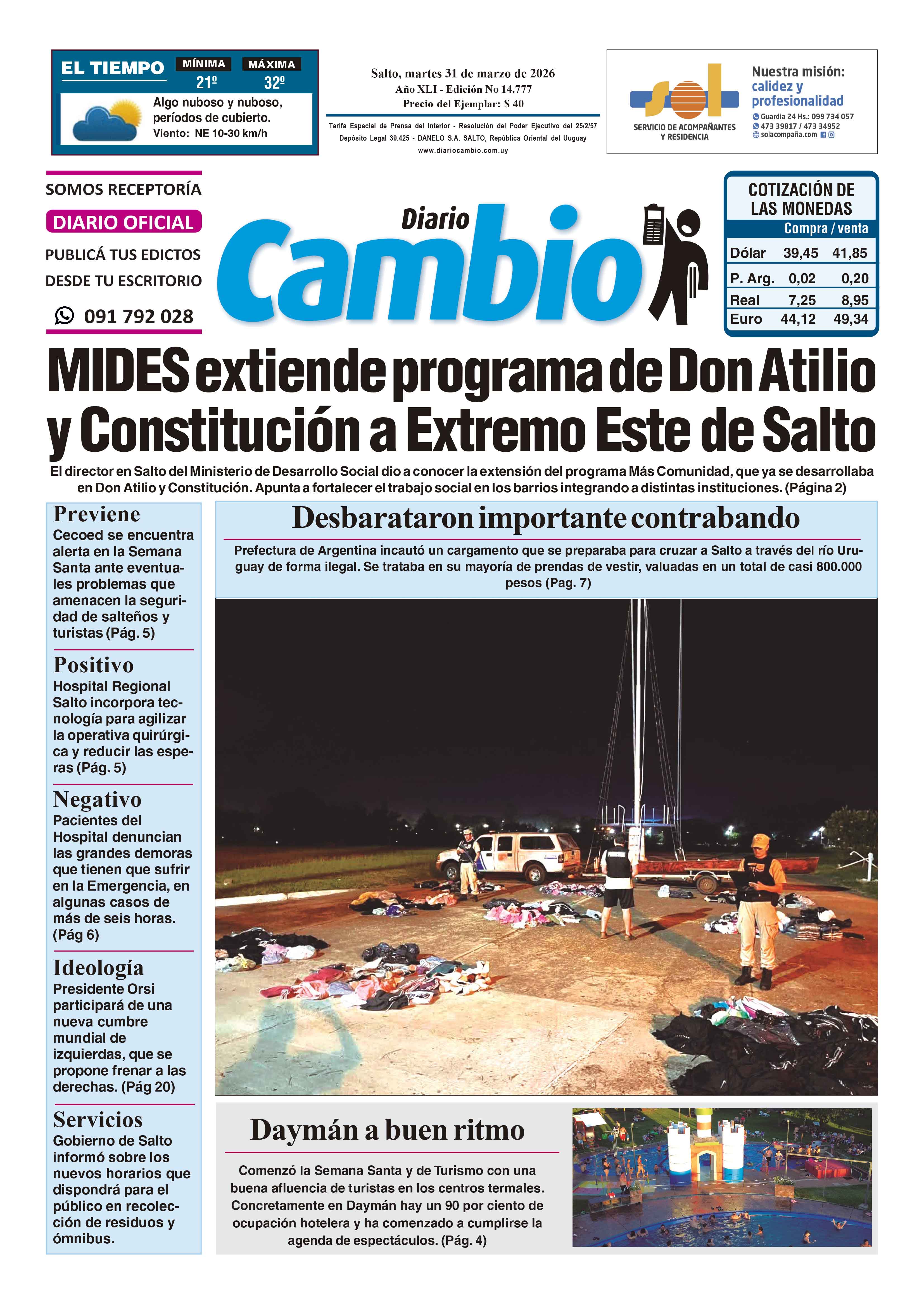 Portada de hoy