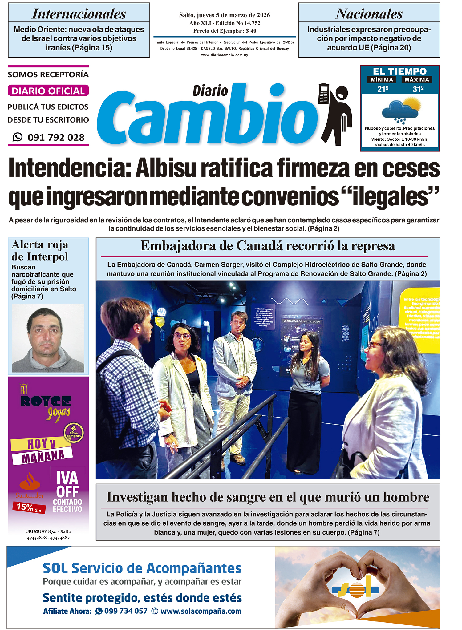 Portada de hoy