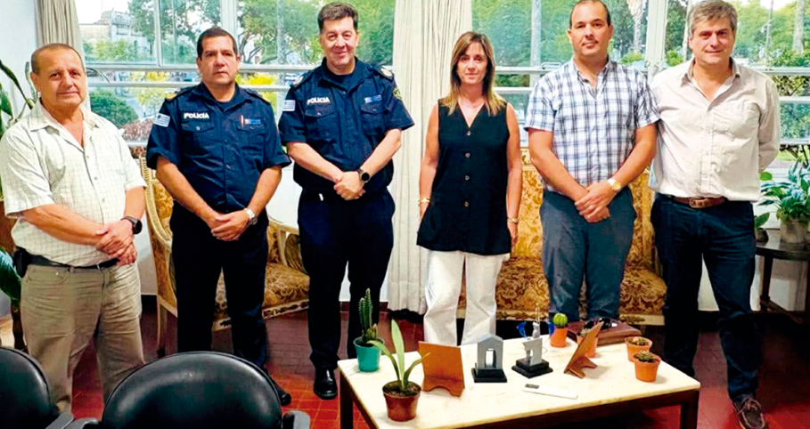 Centro Comercial de Salto coordina acciones con la nueva cúpula policial