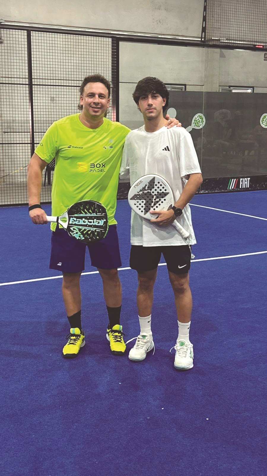 Valentín Piastri/ Nicolás Langenheim previo a semifinales.