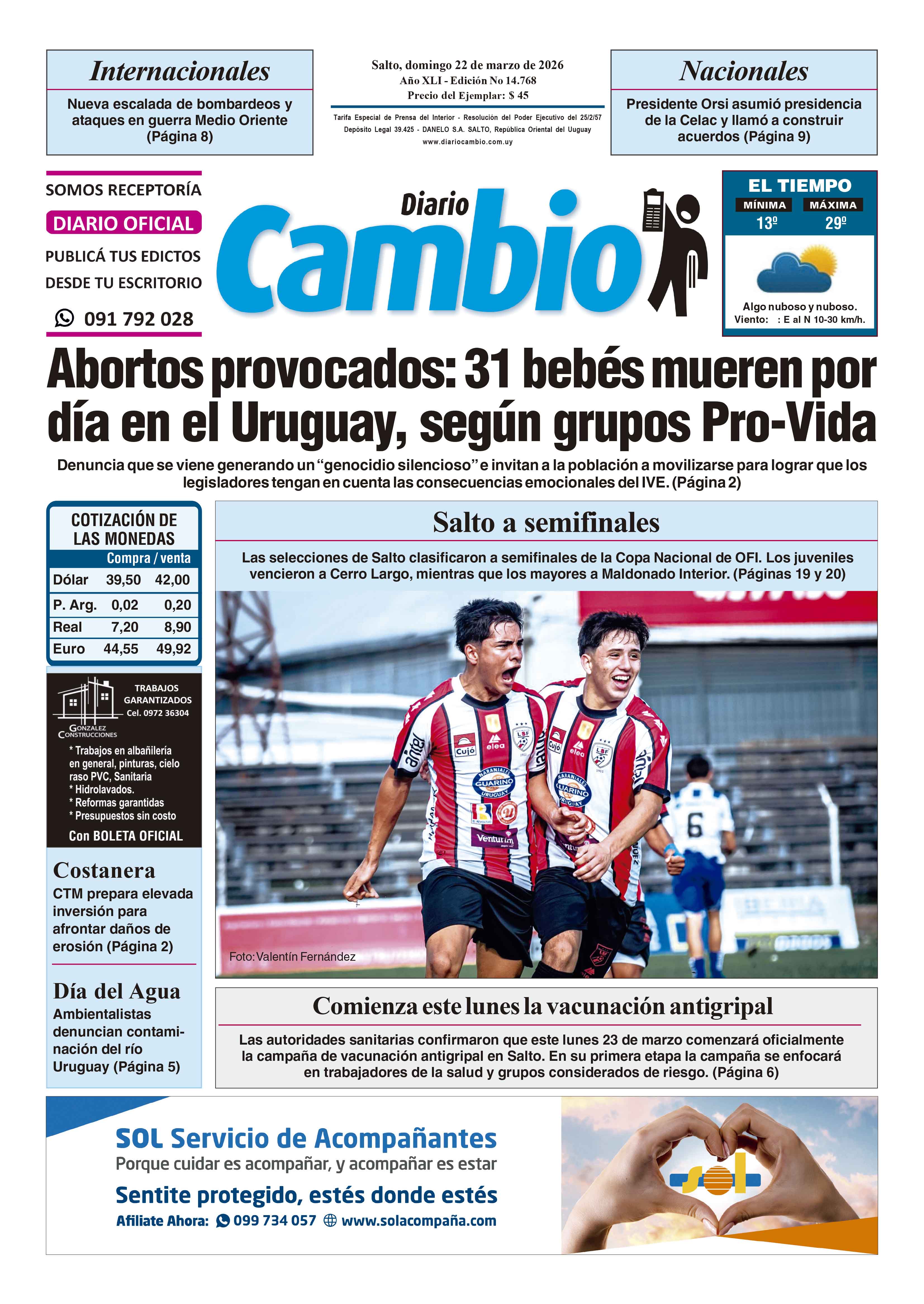 Portada de hoy