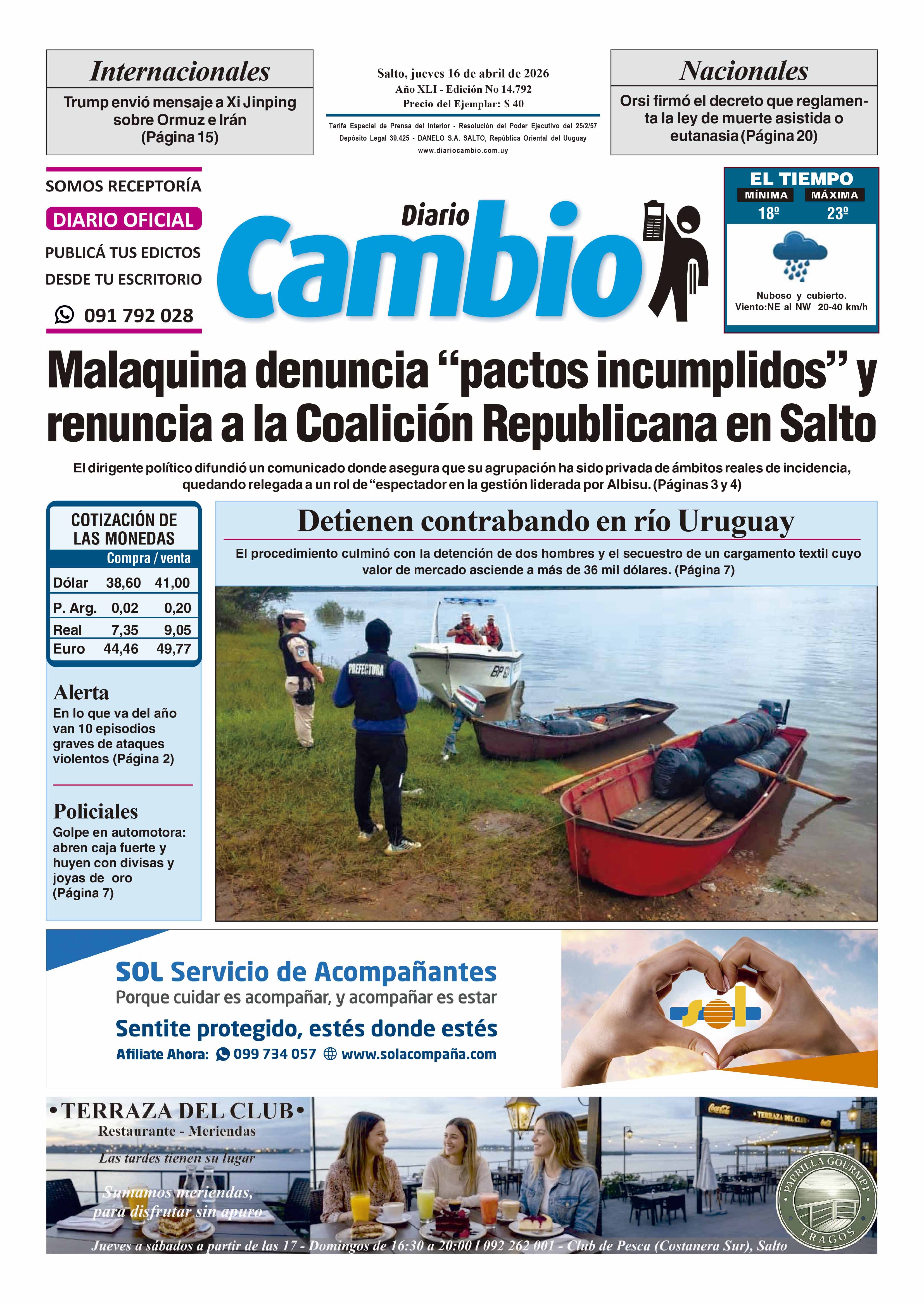 Portada de hoy