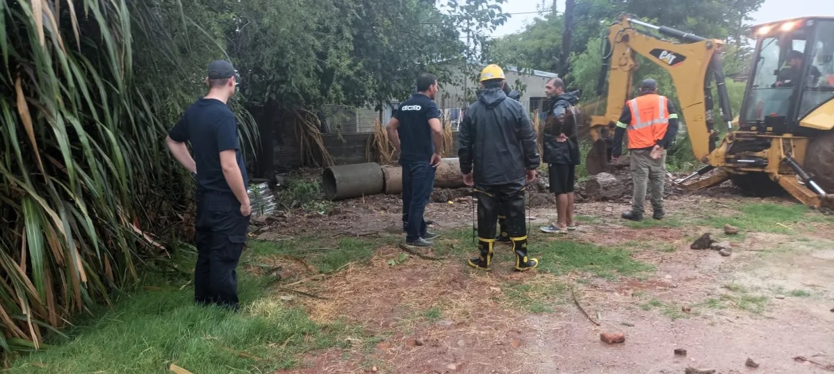 Cecoed Salto emite alerta máxima por tormentas severas  y vientos persistentes y peligro de anegamientos rápidos