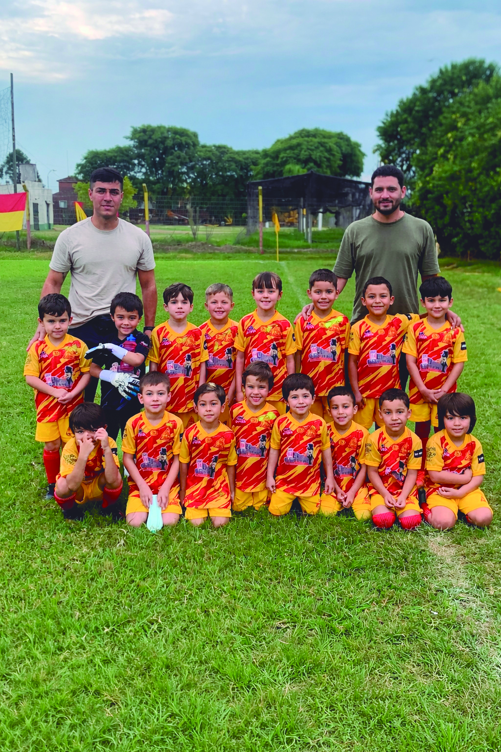  Equipo de Chaná categoría pre baby previo al partido del sábado.