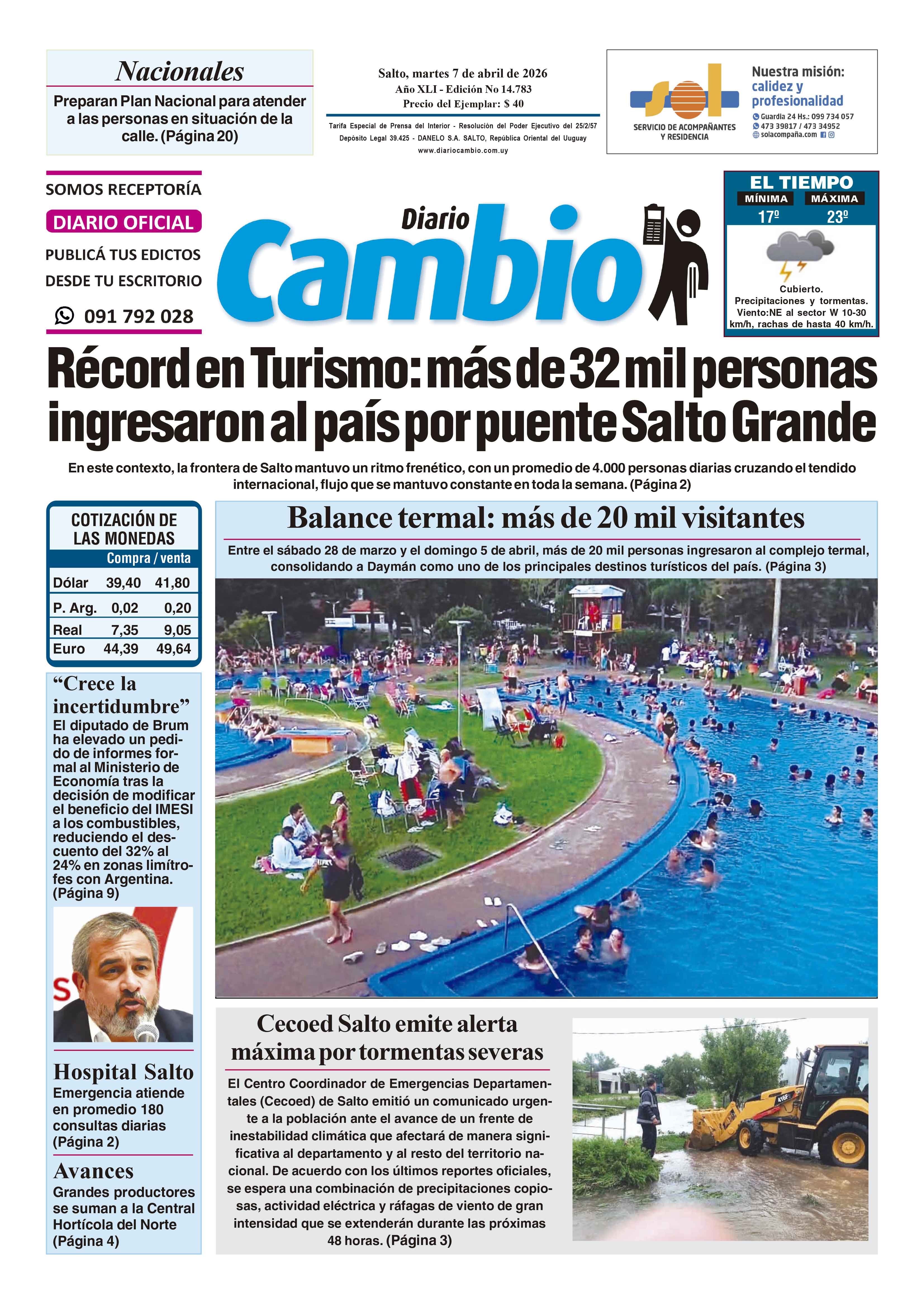 Portada de hoy