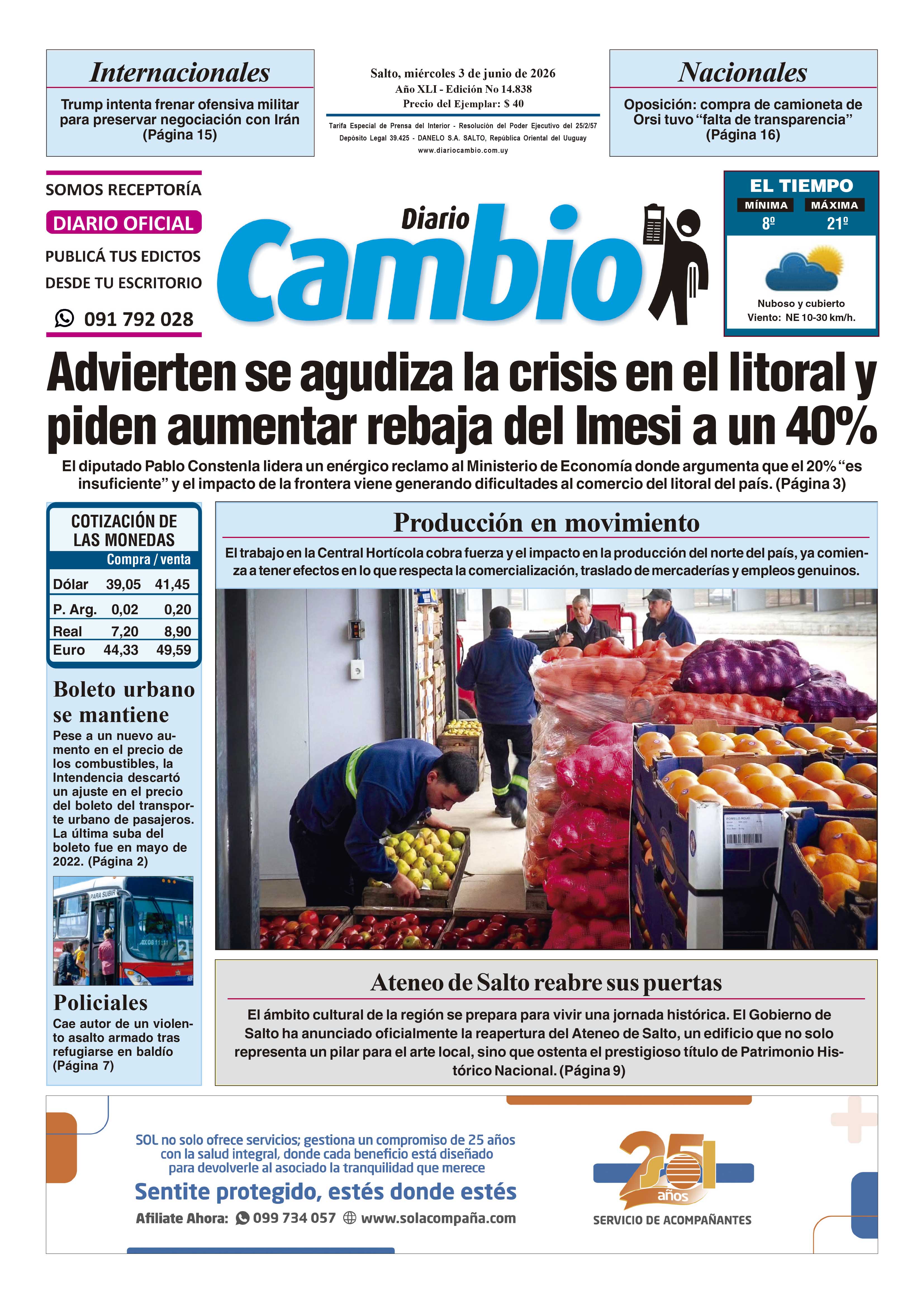 Portada de hoy