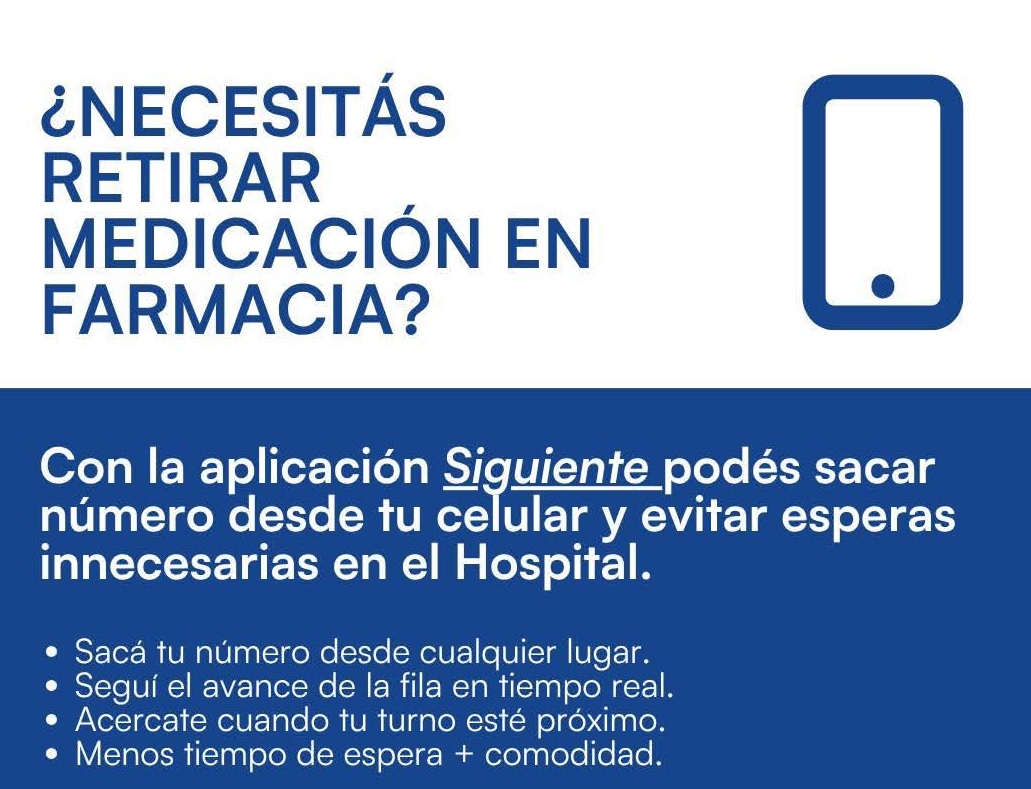 Hospital Salto lanza aplicación móvil que busca eliminar largas esperas en farmacia