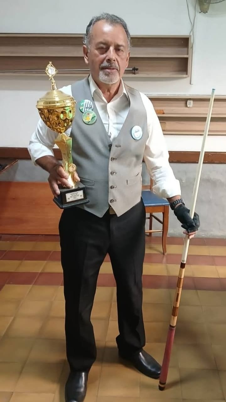 Billar . Gil Nieves fue vice campeón Nacional en Montevideo