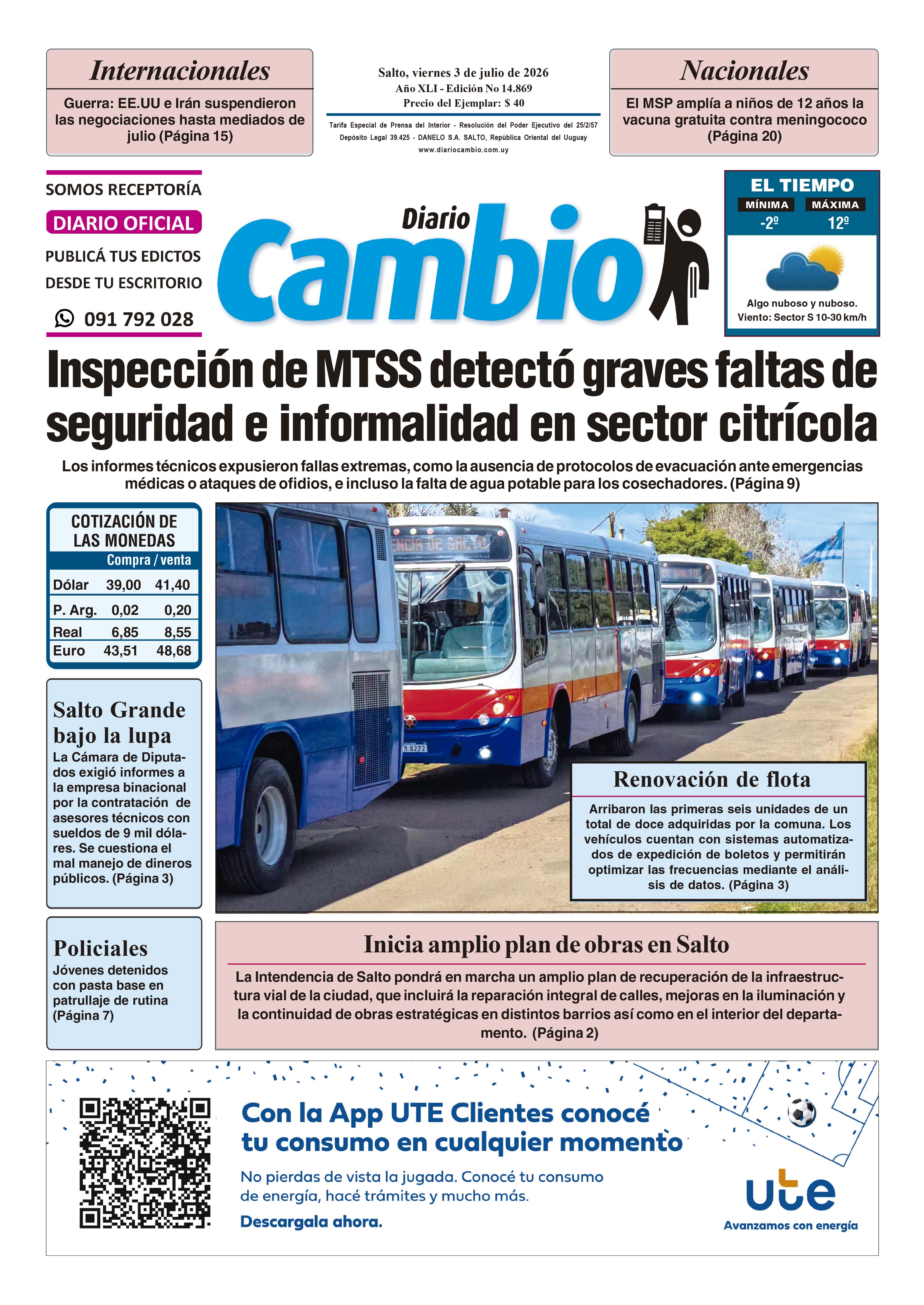 Portada de hoy