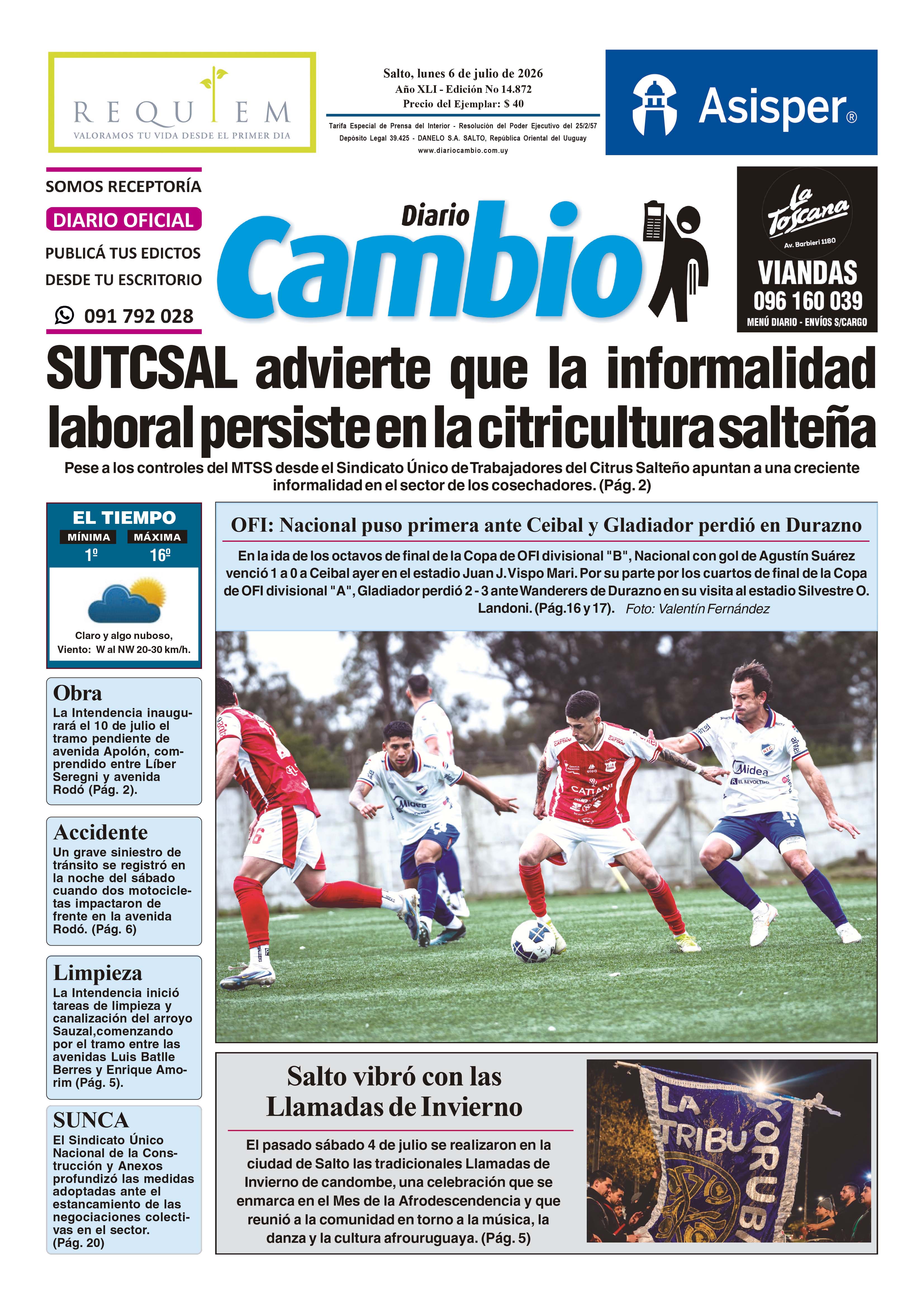 Portada de hoy