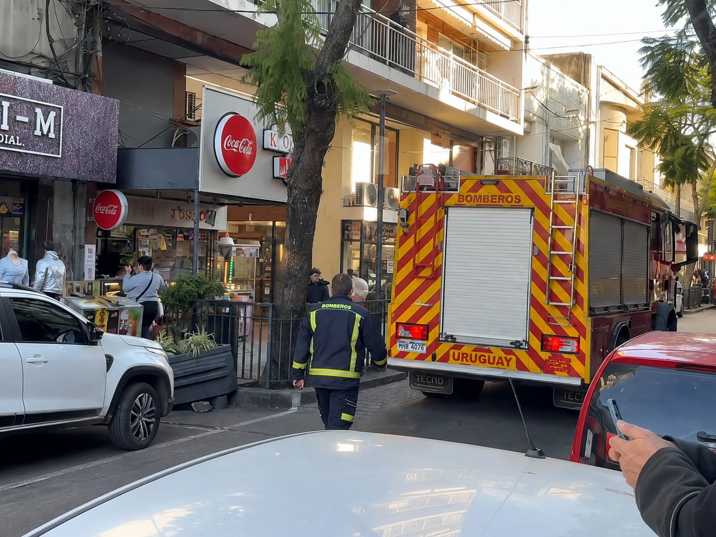 Bomberos evitaron una tragedia en  pleno centro por estufa encendida 