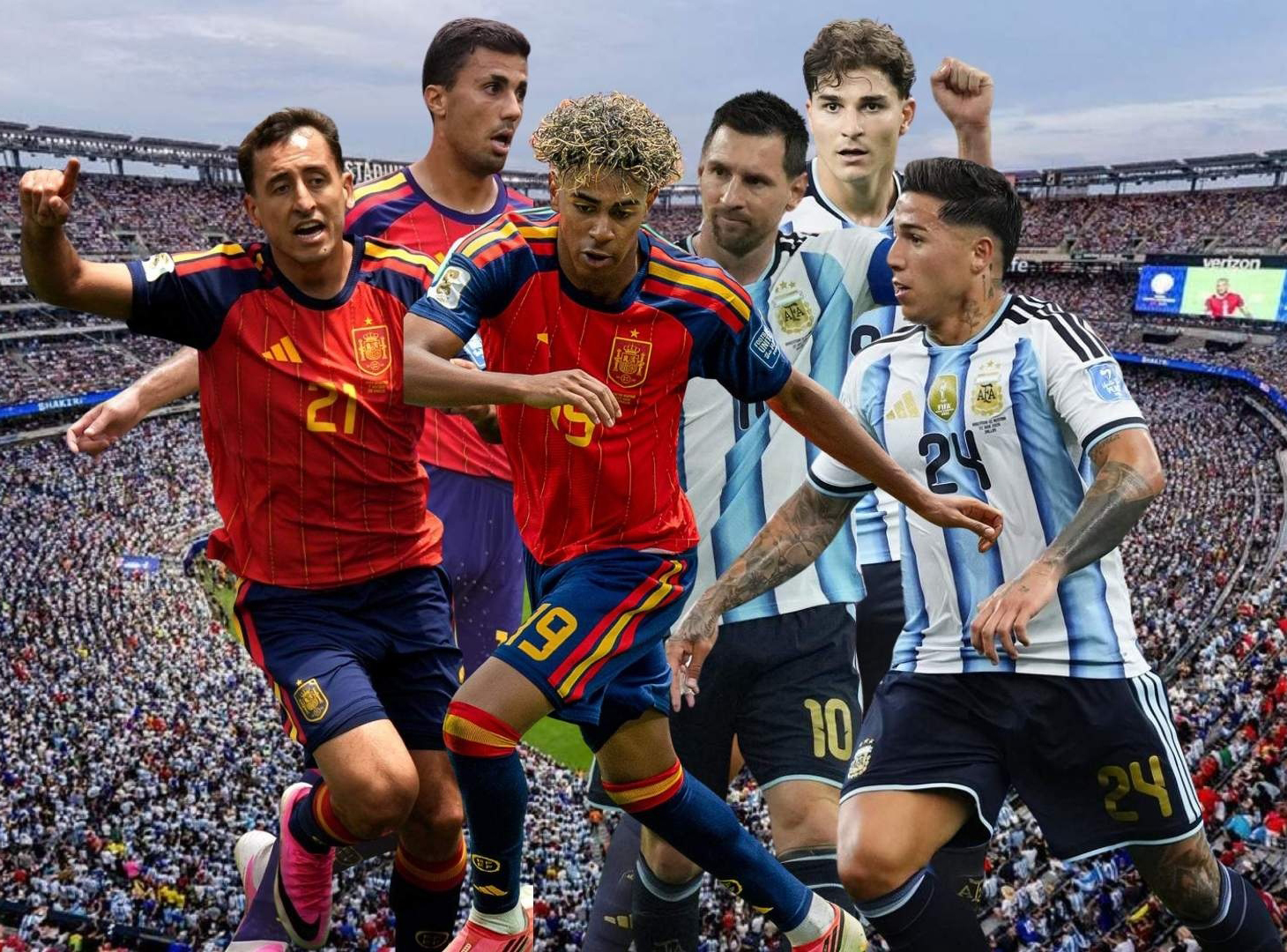 Estilos similares en busca de la misma corona: España y Argentina en gran final de la máxima cita del fútbol mundial
