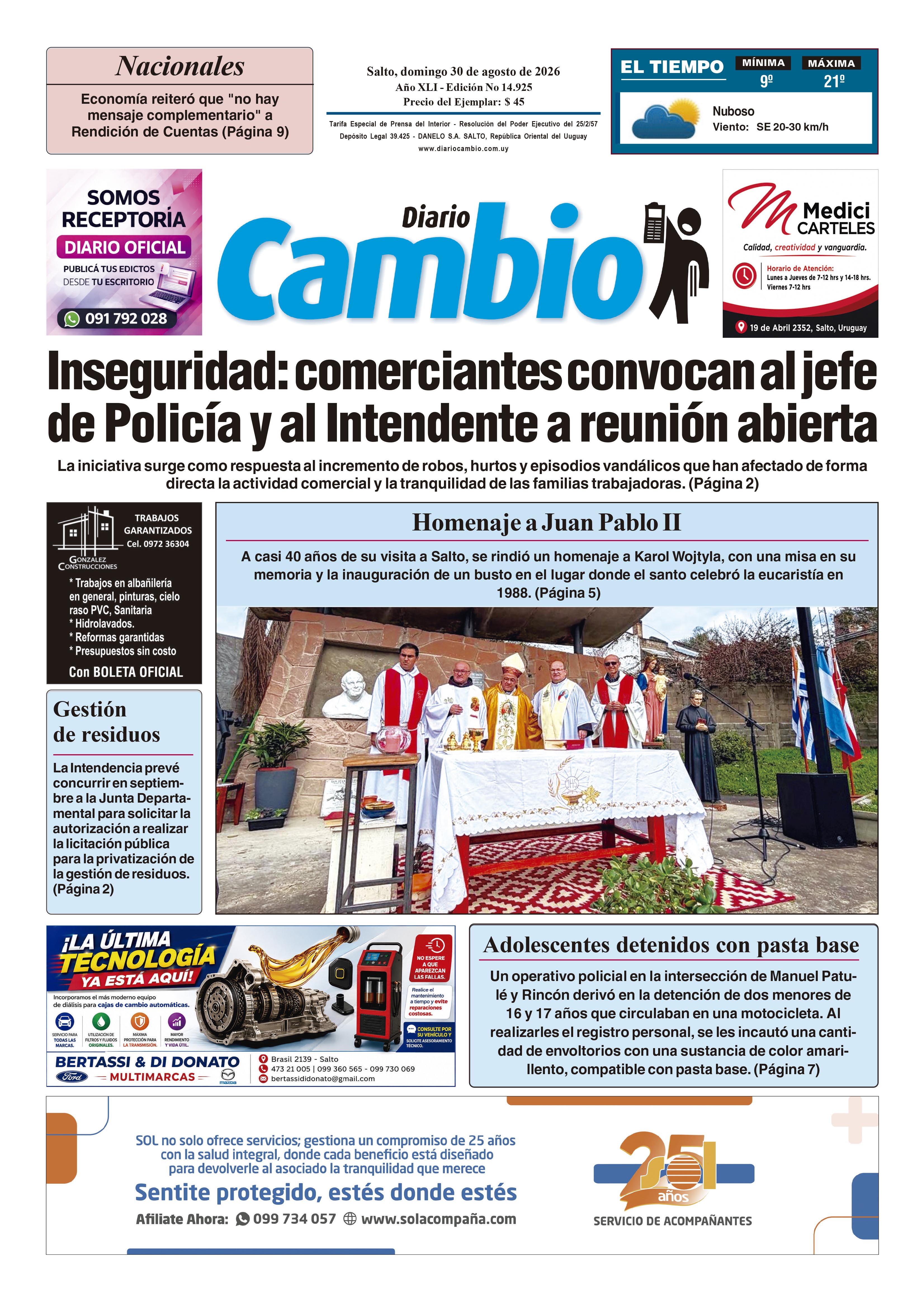Portada de hoy