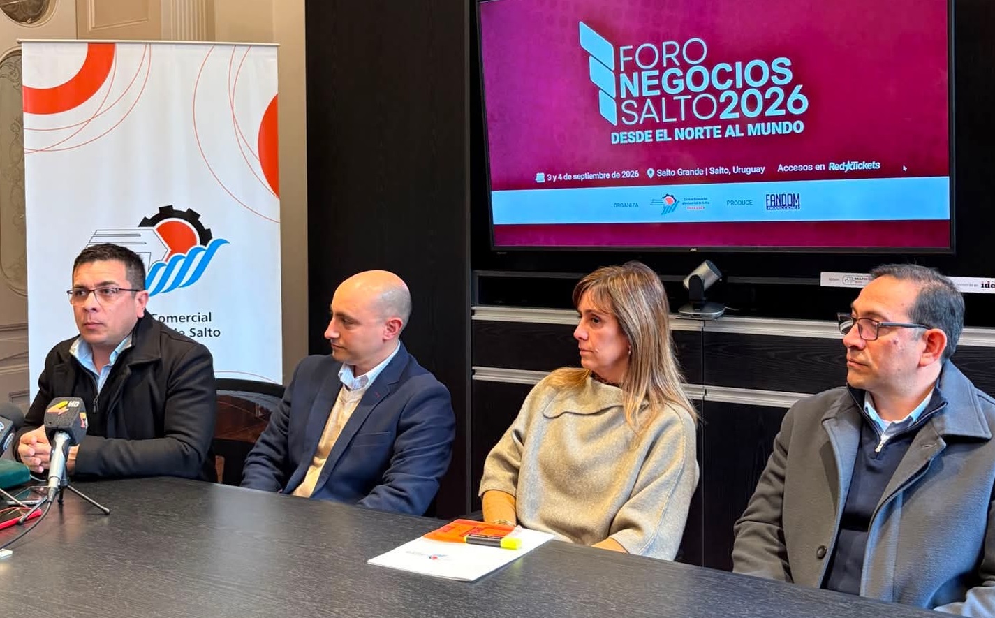 Se presentó la segunda edición del Foro de Negocios 2026 que se desarrollará en Salto los días 3 y 4 de septiembre 