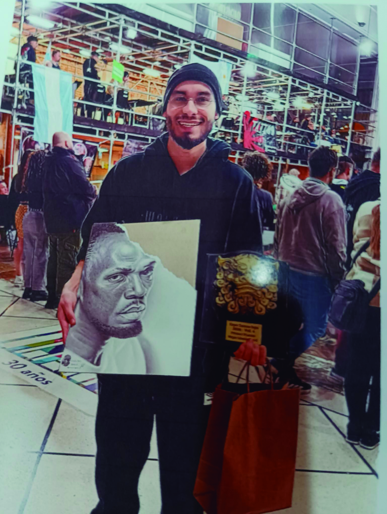 Artista salteño obtuvo distinción  por "mejor lámina blanco y negro"