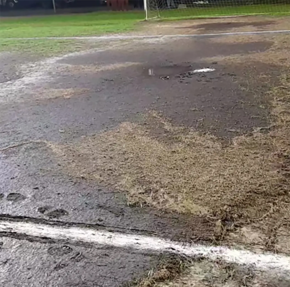 La imagen de la cancha de River en la fecha pasada, donde donde hoy se jugarán dos encuentros. Foto: SaltoSports