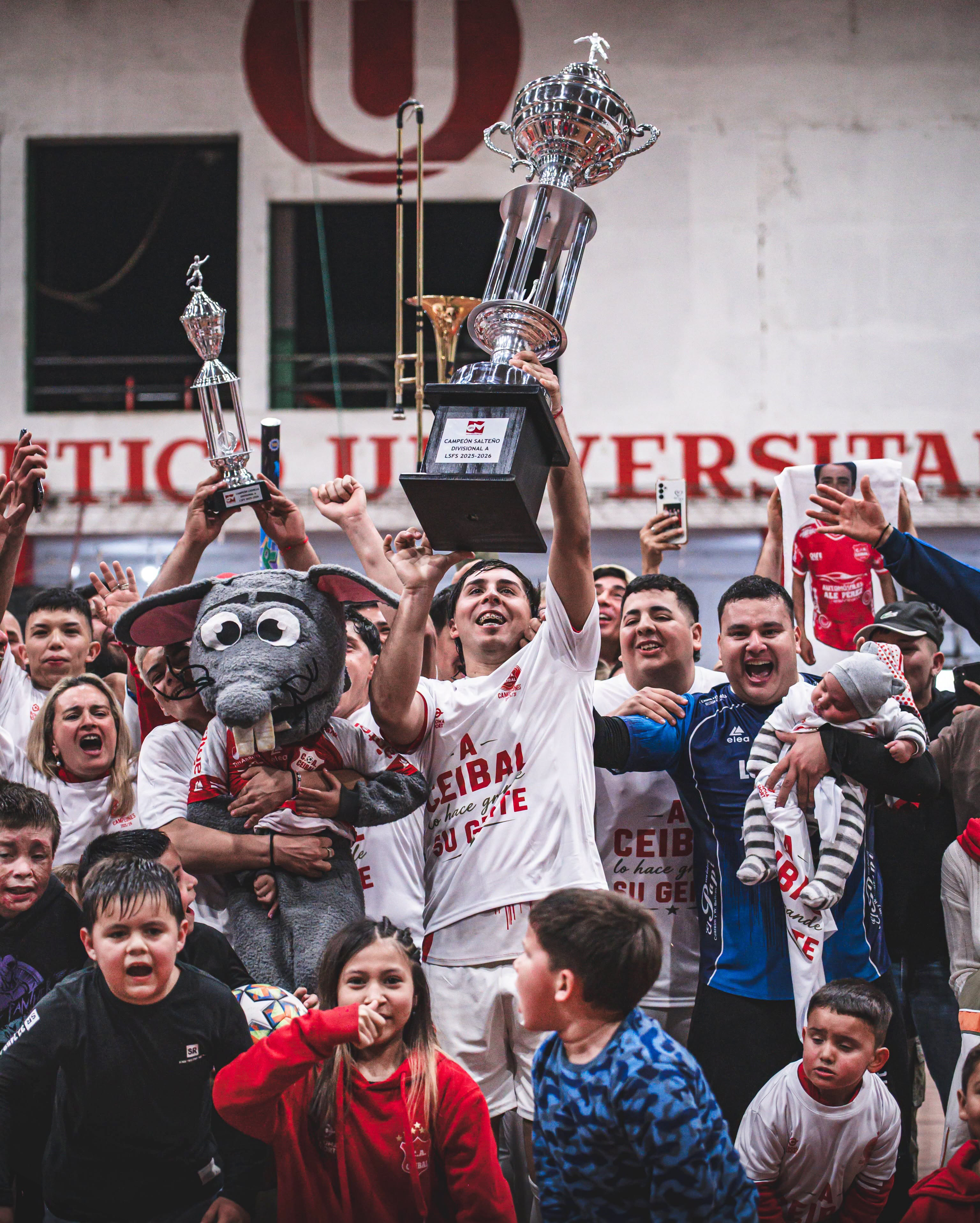 Ceibal conquistó su primer título en el futsal salteño. Foto 'LSFS'