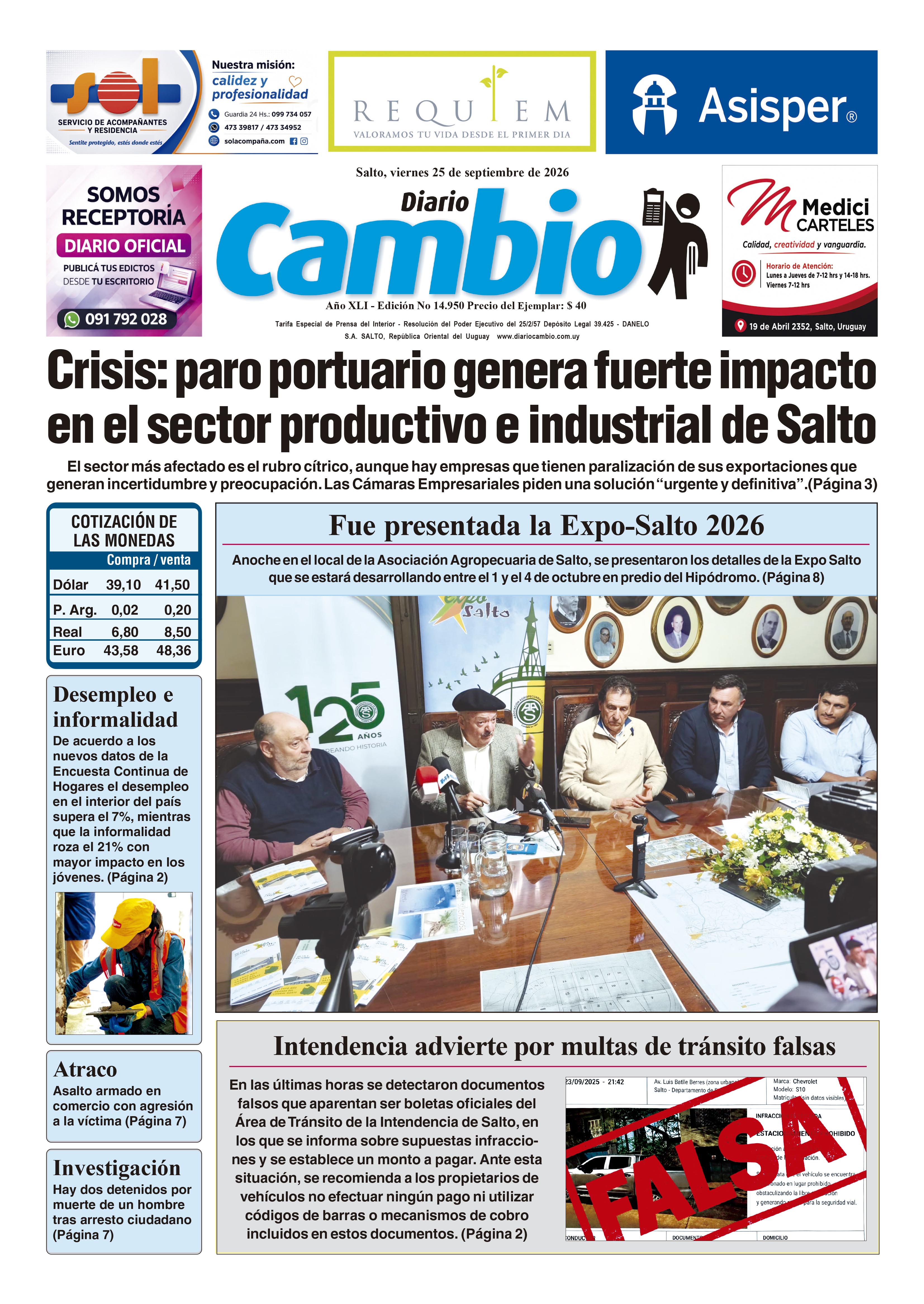 Portada de hoy
