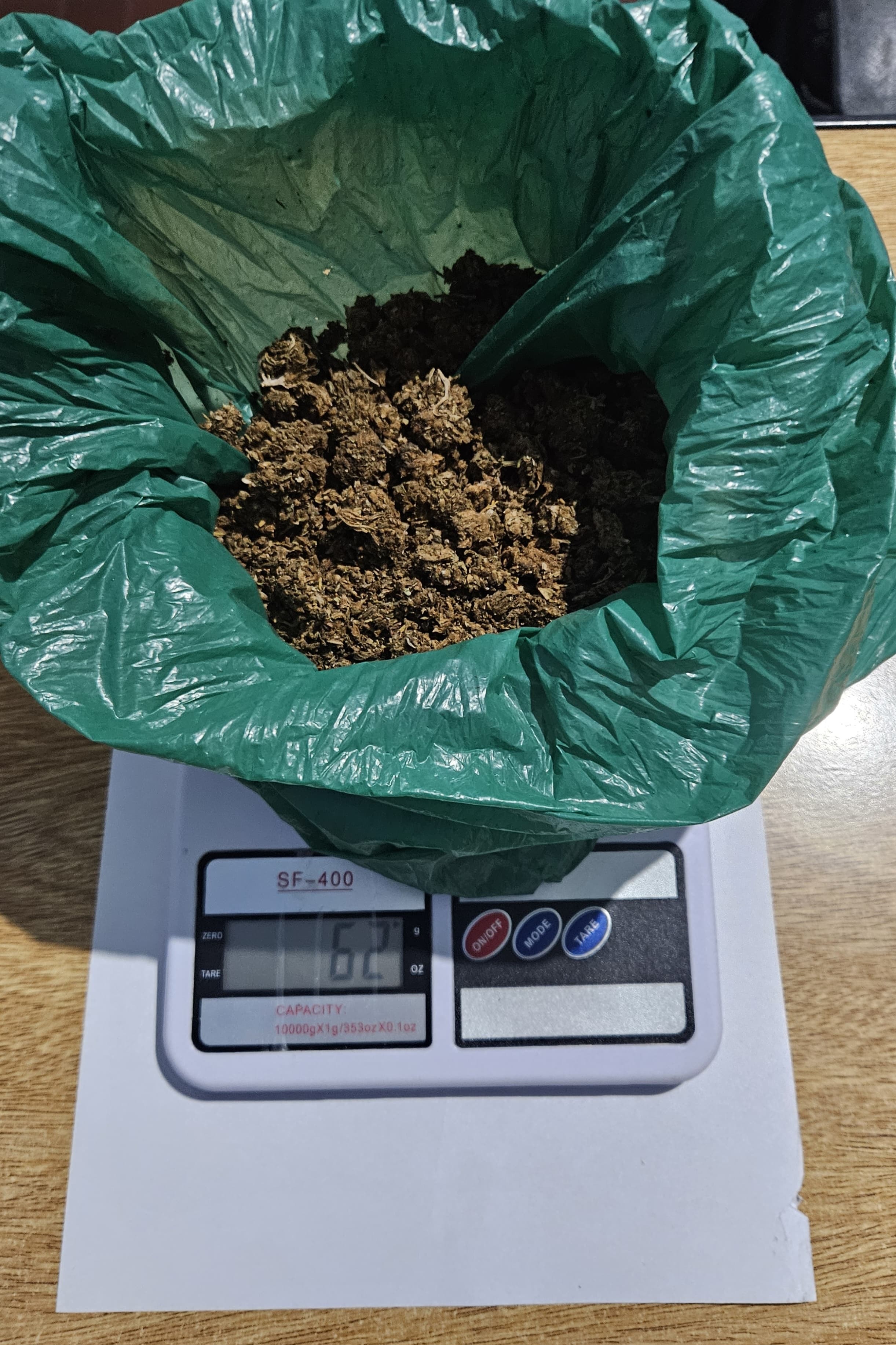 La droga incautada a los jóvenes que viajaban en ómnibus