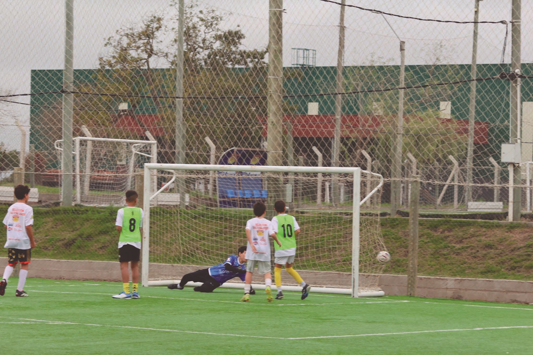 Los chiquilines de la selección de Categoria  11 años en uno de los ultimos entrenamientos.