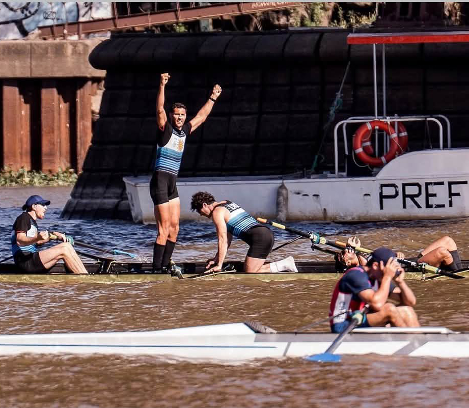 Luciano García, Marcos Sarraute, Martín Zócalo y Leandro Rodas: oro para Uruguay.