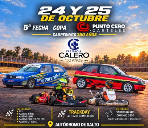 Salto Automóvil Club : Aprontando los motores: la quinta  fecha se corre 24 y 25 de octubre