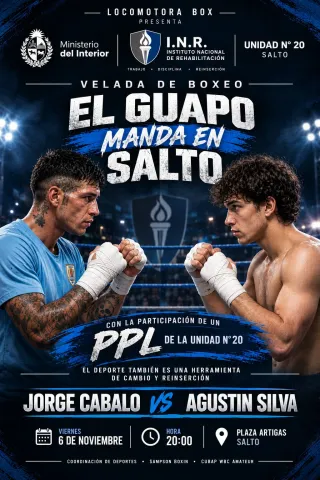 El deporte como herramienta de inclusión : Velada de boxeo en Salto contará  con una persona privada de libertad 