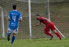 Gabriel De Souza festejó por dos el domingo ante Hindú y lleva tres goles en tres partidos. Foto 'Valentín Fernández-@thephoto.uy'