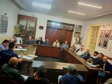 Se reunieron los delegados y presidentes de los clubes con el Cuerpo de Neutrales.  Foto: Adrián Canosa.