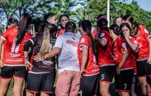 El plantel sub 17 de Universitario comenzó con el pie derecho goleando a Ferro Carril. Foto: redes de Universitario femenino sub 17
