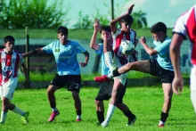 Tanto la selección Sub 15 como la Sub 14 vovieron desde Rivera con un pie en próxima fase. Foto Gonzalo Da Cámara.