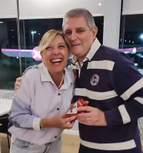 Silvia Sterla vice-campeona en el último UGLU, junto a Gustavo Remedi, campeón en el último Salteño.