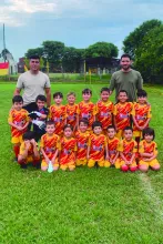  Equipo de Chaná categoría pre baby previo al partido del sábado.