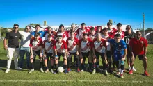 'La banda de la ruta'. Los chicos de Progreso de categoría Sub 16.